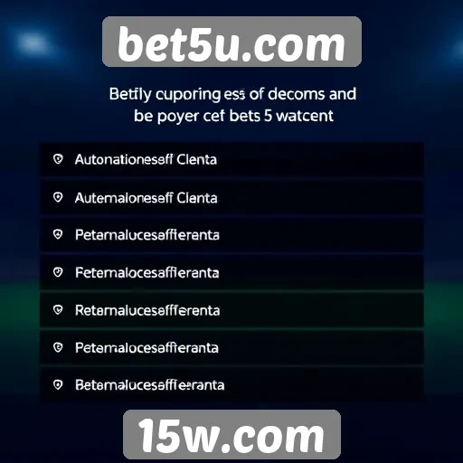 Suporte ao cliente e canais de comunicação no bet5u